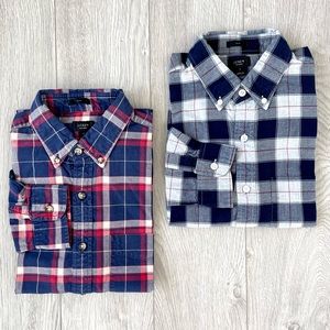 J.Crew Slim Oxford Button Down Shirts (Winter Bundle 2-pack)